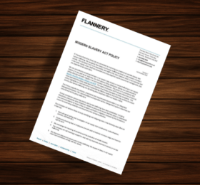 Flannery Modern Slavery Policy